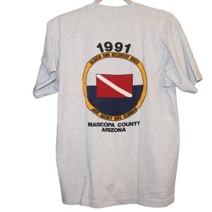 Vintage‎ Screen Stars Gray Dive Seminar T-Shirt L